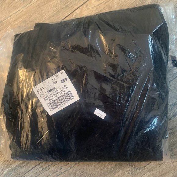 NWT LANDS' END WOMEN'S MID RISE CHINO PANTS STRAIGHT LEG BLACK 2 & 2P (PETITE) - Picture 5 of 15